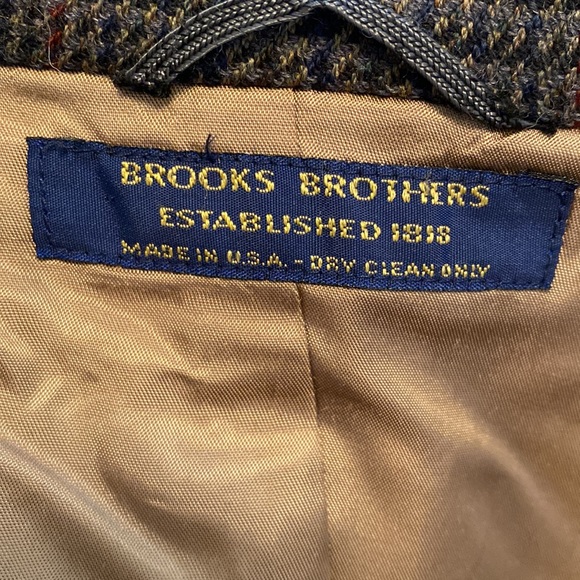 Brooks Brothers Regent Fit Wool Herringbone Sport Coat - Picture 8 of 8